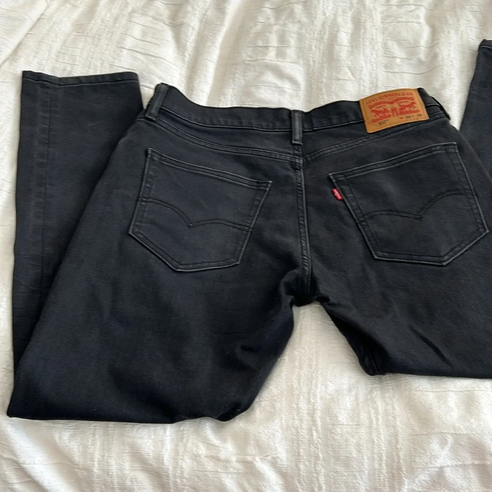Levi Strauss (Levi’s) charcoal/black, size W34, L30, excellent condition.